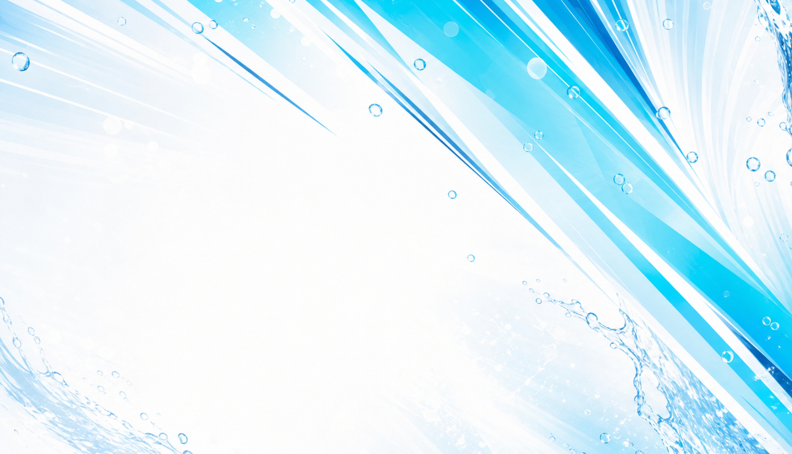 水しぶきと水色のラインをあしらった背景